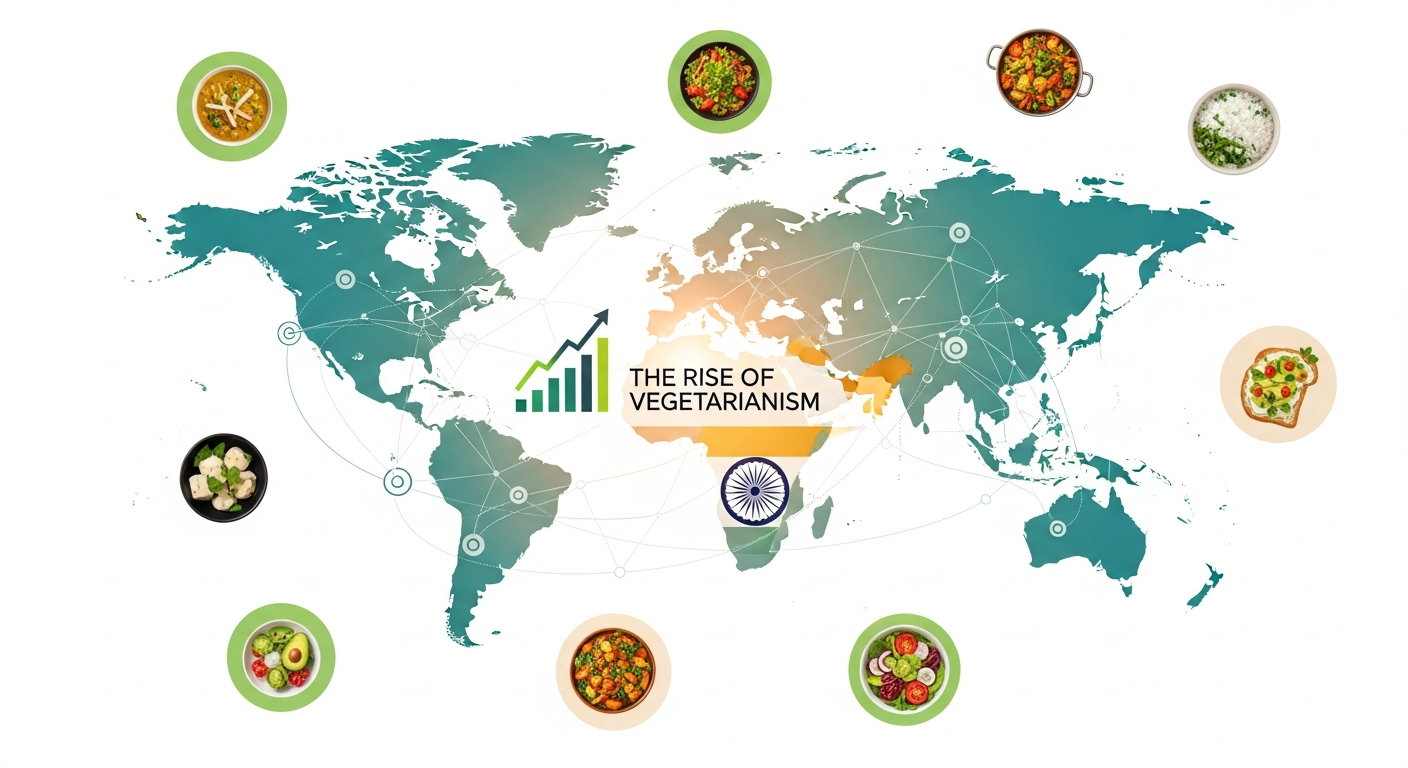 Exploring Global Trends: The Rise of Vegetarianism in India and Worldwide